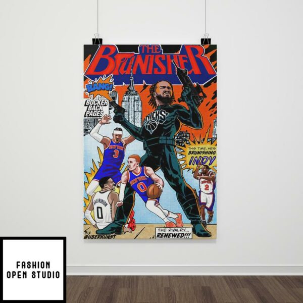 New York Knicks Jalen Brunson The Brunisher Poster