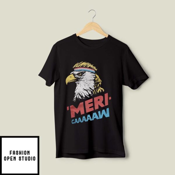 Patriotic Eagle Mericaw 4th of July T-Shirt