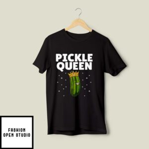 Pickle Queen Funny Cucumber Pickle Girl T-Shirt