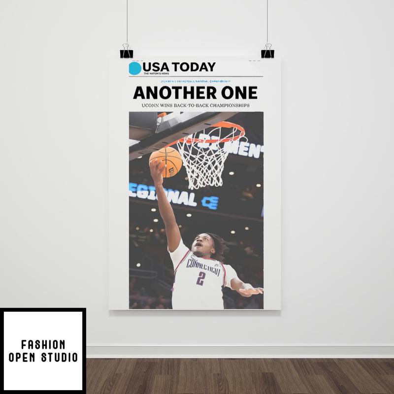 UConn National Championship Cover NCAA Mens Basketball Poster