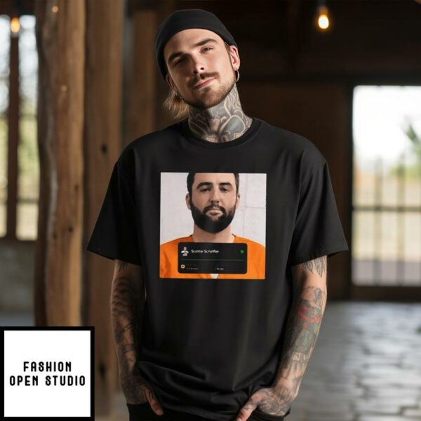 +1 Arrest Funny Scottie Scheffler Mug Shot T-Shirt