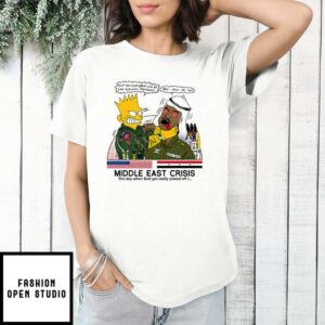 Bart Simpson Middle East Crisis T Shirt 1