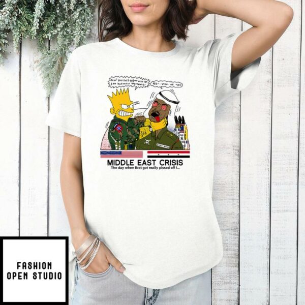 Bart Simpson Middle East Crisis T-Shirt