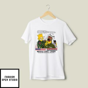 Bart Simpson Middle East Crisis T-Shirt