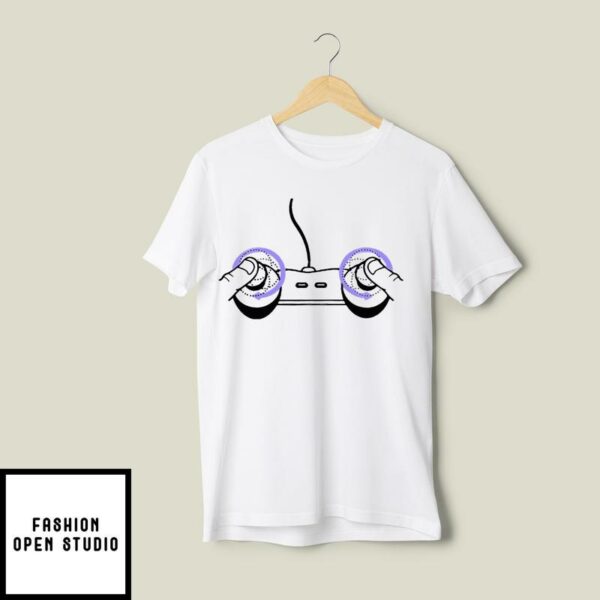 Boob Controller T-Shirt Game Controller Funny Dirty Mind