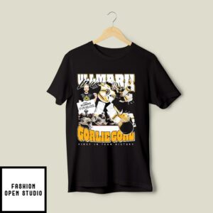 Boston Bruins Linus Ullmark Goalie Goal First In Team History T-Shirt