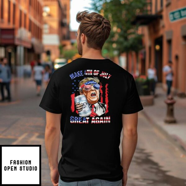 Busch Light Make 4th of July Great Again Trump T-Shirt