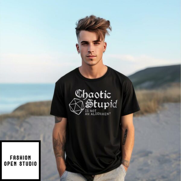 Chaotic Stupid Is Not An Alignment T-Shirt D&D Gaming