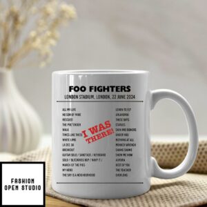 Foo Fighters London June 22 2024 Setlist Mug