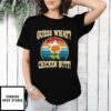 Guess What Chicken Butt Funny White Design Jokes Joking Gift T-Shirt