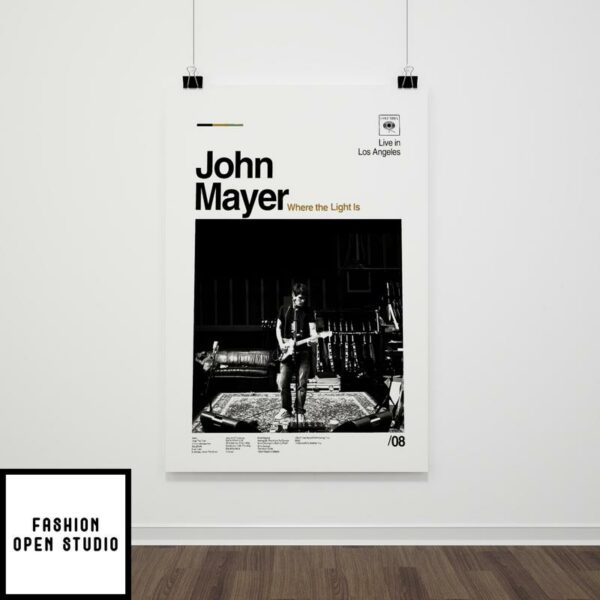 John Mayer Where The Light Is Album Poster