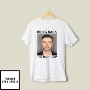 Justin Timberlake Mugshot Bring Back The Night Cap T Shirt 2