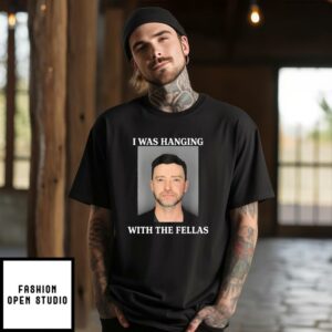 Justin Timberlake Mugshot I Was Hanging With The Fellas T-Shirt