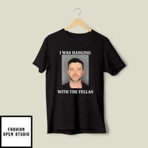 Justin Timberlake Mugshot I Was Hanging With The Fellas T Shirt 2