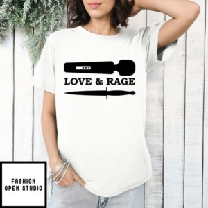 Love Rage Dildo And Knife T Shirt 1