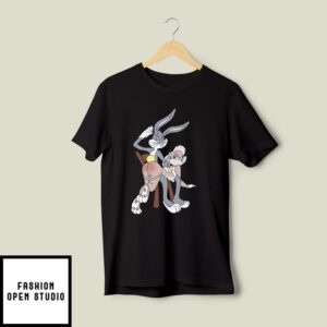 Naughty Bugs Bunny And Lola Butt Slap Funny T-Shirt