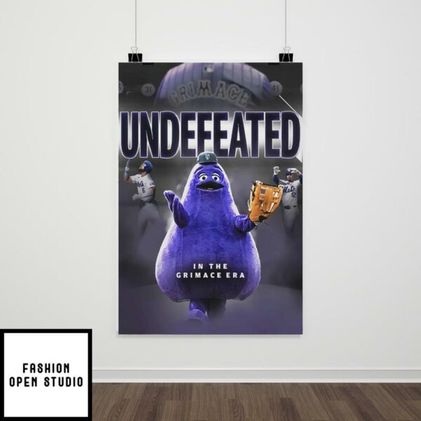 New York Mets Undefeated In The Grimace Era Poster