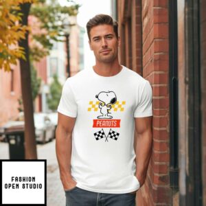 Peanuts 1950 Need For Speed Rough And Roll Snoopy Racing T Shirt 1