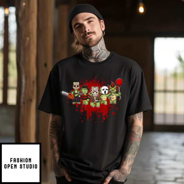 Pennywise Friends T-Shirt Little Horror Crew Turtle IT Movie