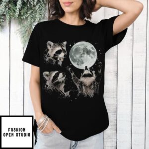 Raccoon Moon Funny Raccoon T-Shirt