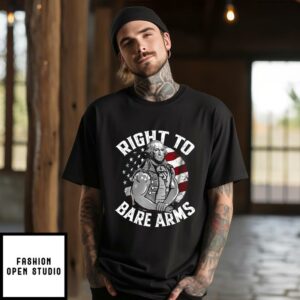 Right To Bare Arms 4th of July Gym George Washington T Shirt 1