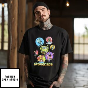 Spongebob Gangster T-Shirt Whole Team Funny T-Shirt