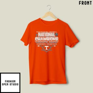 Tennessee Volunteers Blue 84 2024 Baseball College World Series Champions Schedule T-Shirt