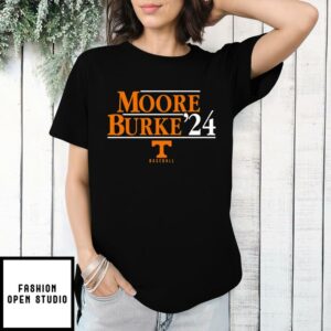 Tennessee Volunteers Moore Burke 2024 For President T Shirt 1