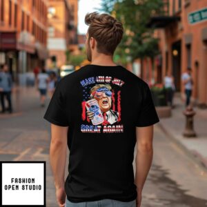 Trump Pabst Blue Ribbon Make 4th Of July Great Again T Shirt 2