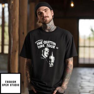 Zach Bryan Middle Finger The Quittin Time Tour 24 T-Shirt