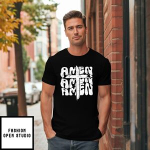 Amen Faith Cross Art Print Pattern Casual Sweatshirt 1