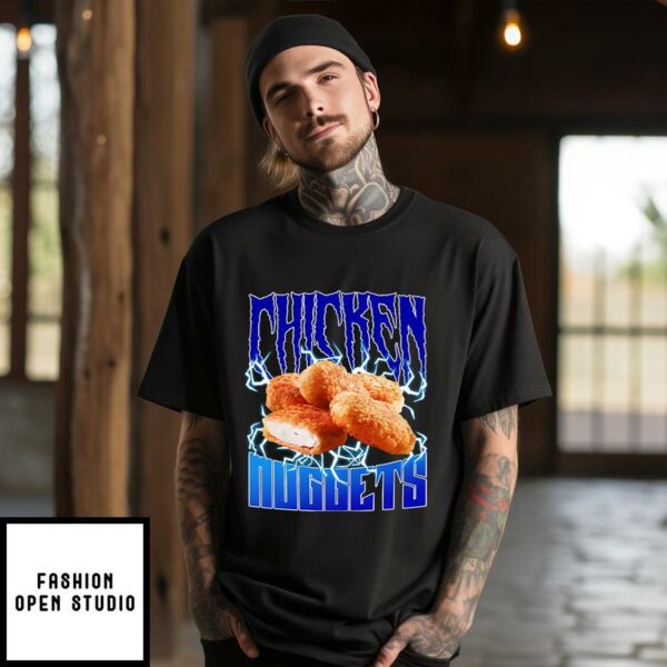 Chicken Nuggets Heavy Metal T-Shirt