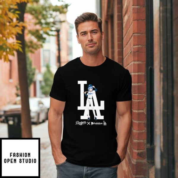 LA Dodgers X Hololive Hoshimachi Suisei T-Shirt