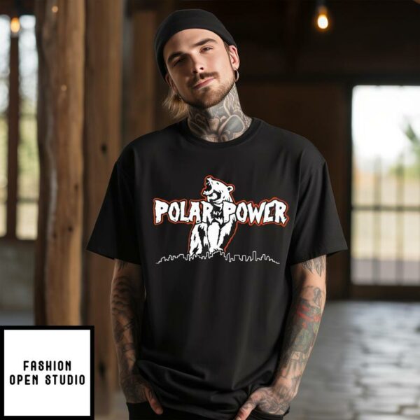 Polar Power NY Mets Bear And City T-Shirt