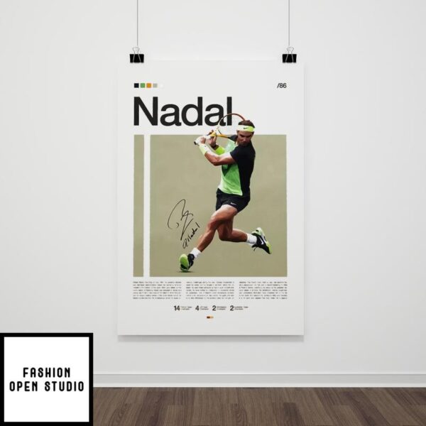 Rafael Nadal Tennis Modern Sport Poster