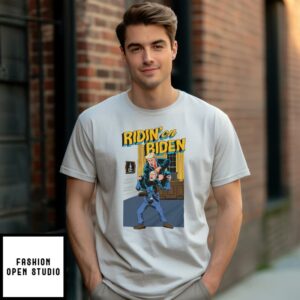 Ridin’ on Biden T-Shirt – Donald Trump & Joe Biden Funny Viral Political