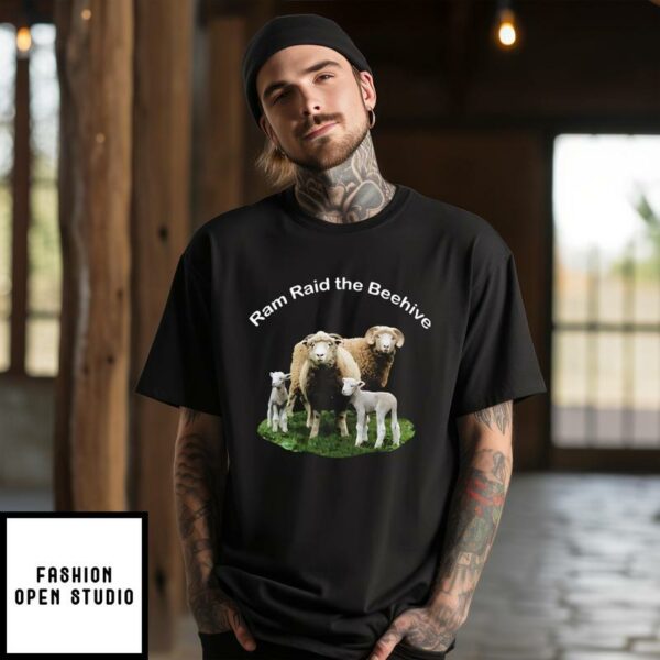 Sheep Ram Raid The Beehive T-Shirt