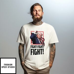 Trump Fight T-Shirt God Bless America