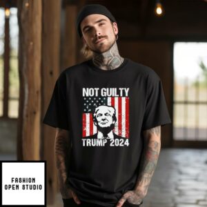 Trump Not Guilty 2024 American Flat T-Shirt