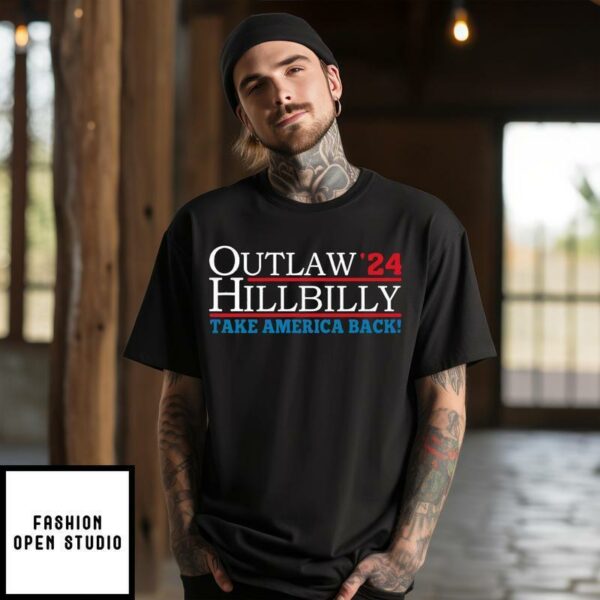 Trump Vance Outlaw Hillbilly 2024 Take America Back T-Shirt