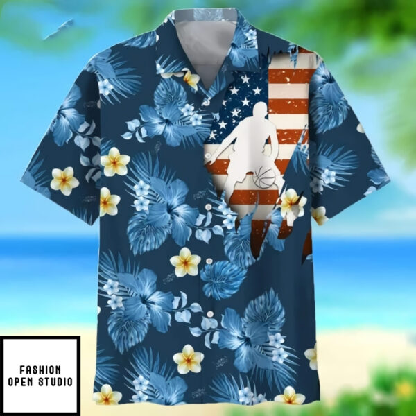 Basketball USA Tropical Hawaiian Shirt