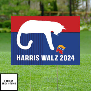 Cat Harris Walz 2024 Yard Sign