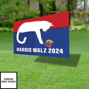 Cat Harris Walz 2024 Yard Sign 2