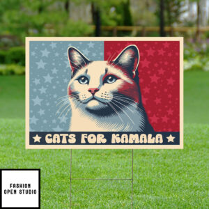 Cats For Kamala Yard Sign 1