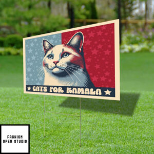 Cats For Kamala Yard Sign