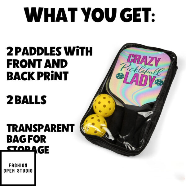 Crazy Pickleball Lady Pickleballl Kit