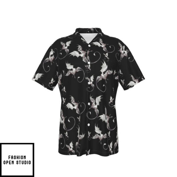 Dragons Black Men’s Hawaiian Shirt