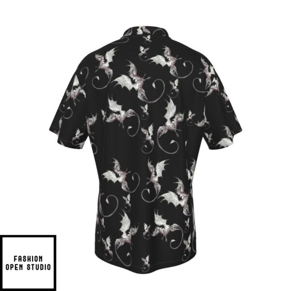 Dragons Black Men’s Hawaiian Shirt