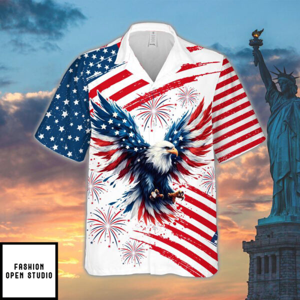 Eagle 4th Of July Hawaiian Shirt