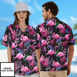 Flamingo Hawaii Beach Shirt